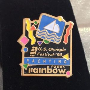 1990 Olympic Pin - Rainbow Foods - Yachting